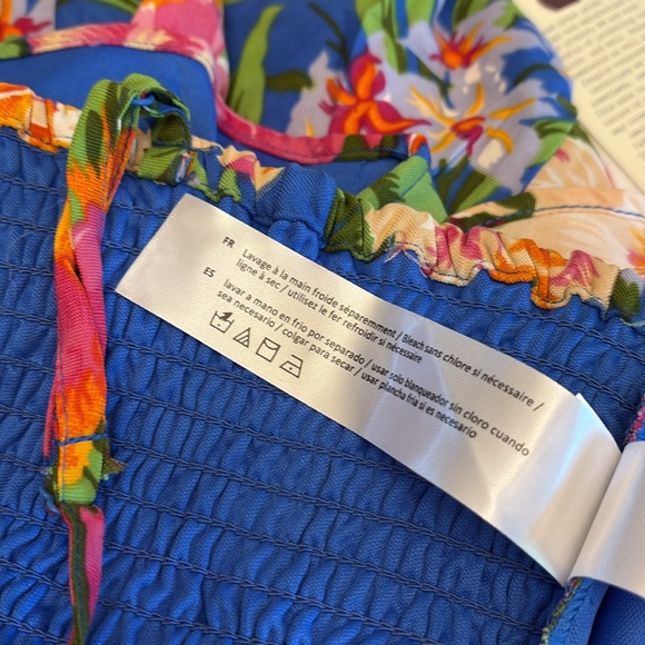 Lottie & Hollie 2 pc top/skirt set tropical print adj strap pull on Sz large NWT - Picture 13 of 14